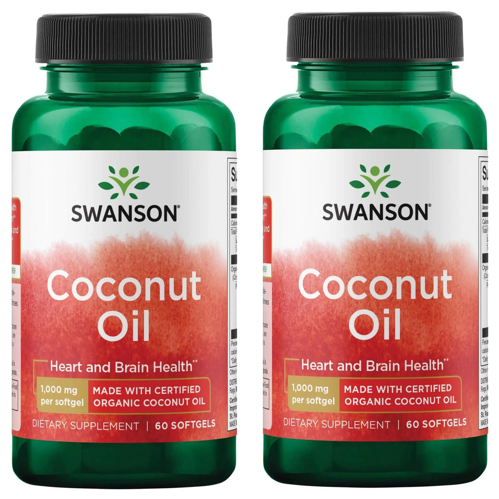 Swanson EFAs Coconut Oil - 120 Softgels (2 Pack)