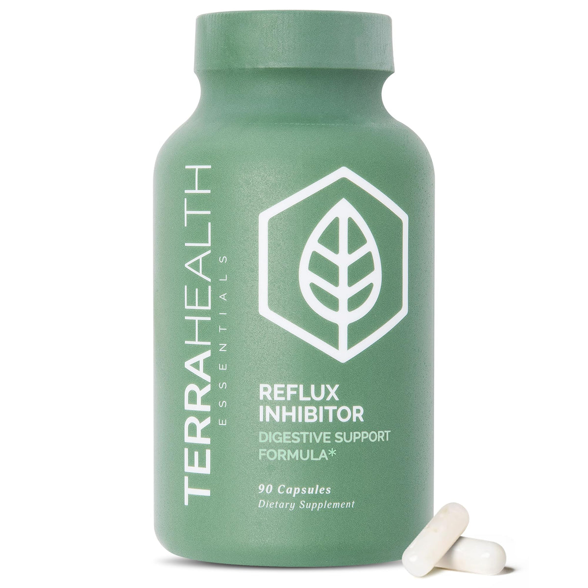 Terra Health Essentials Reflux Inhibitor Betaine HCl & Pepsin - 90 Capsules
