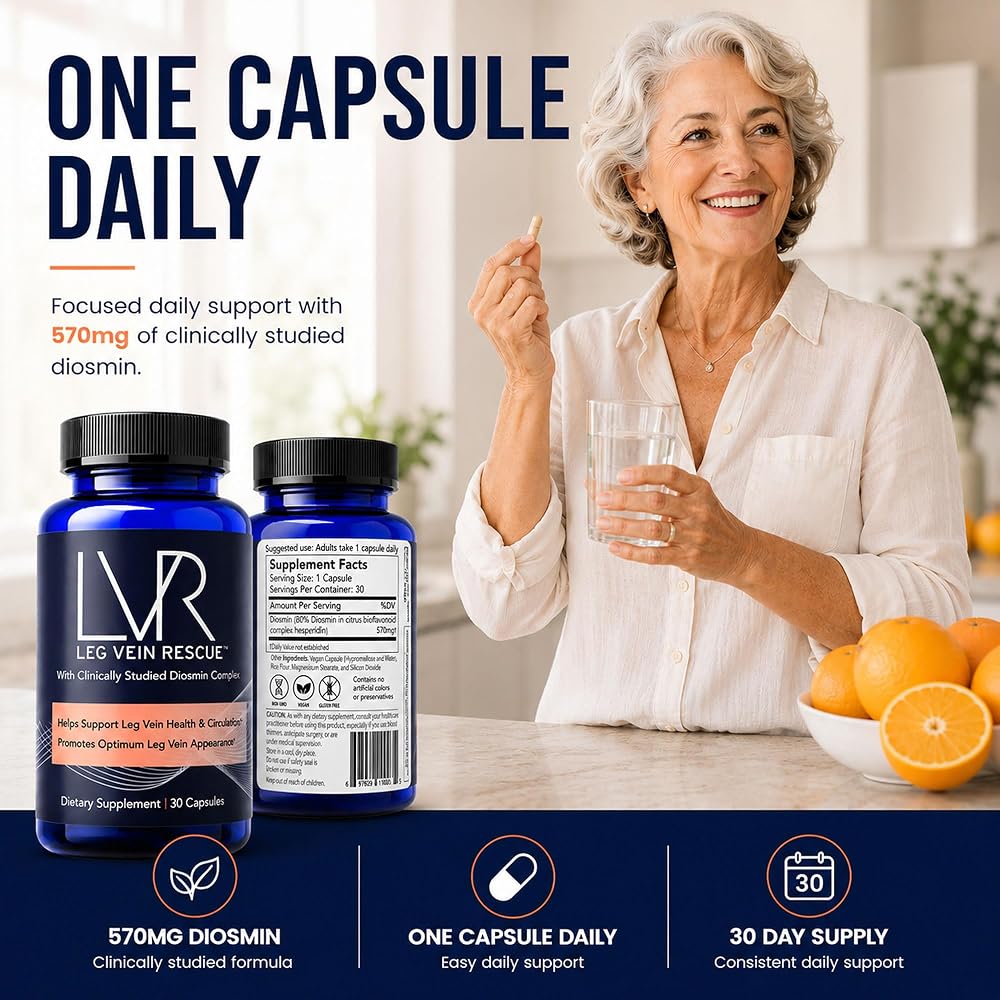 LEG VEIN RESCUE LVR Diosmin Supplement
