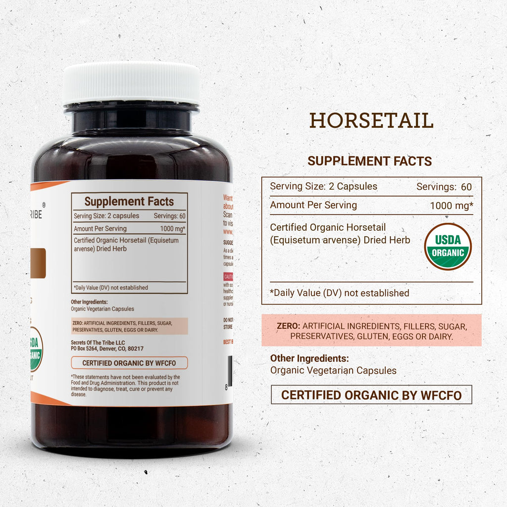 Secrets of the Tribe Horsetail USDA Organic