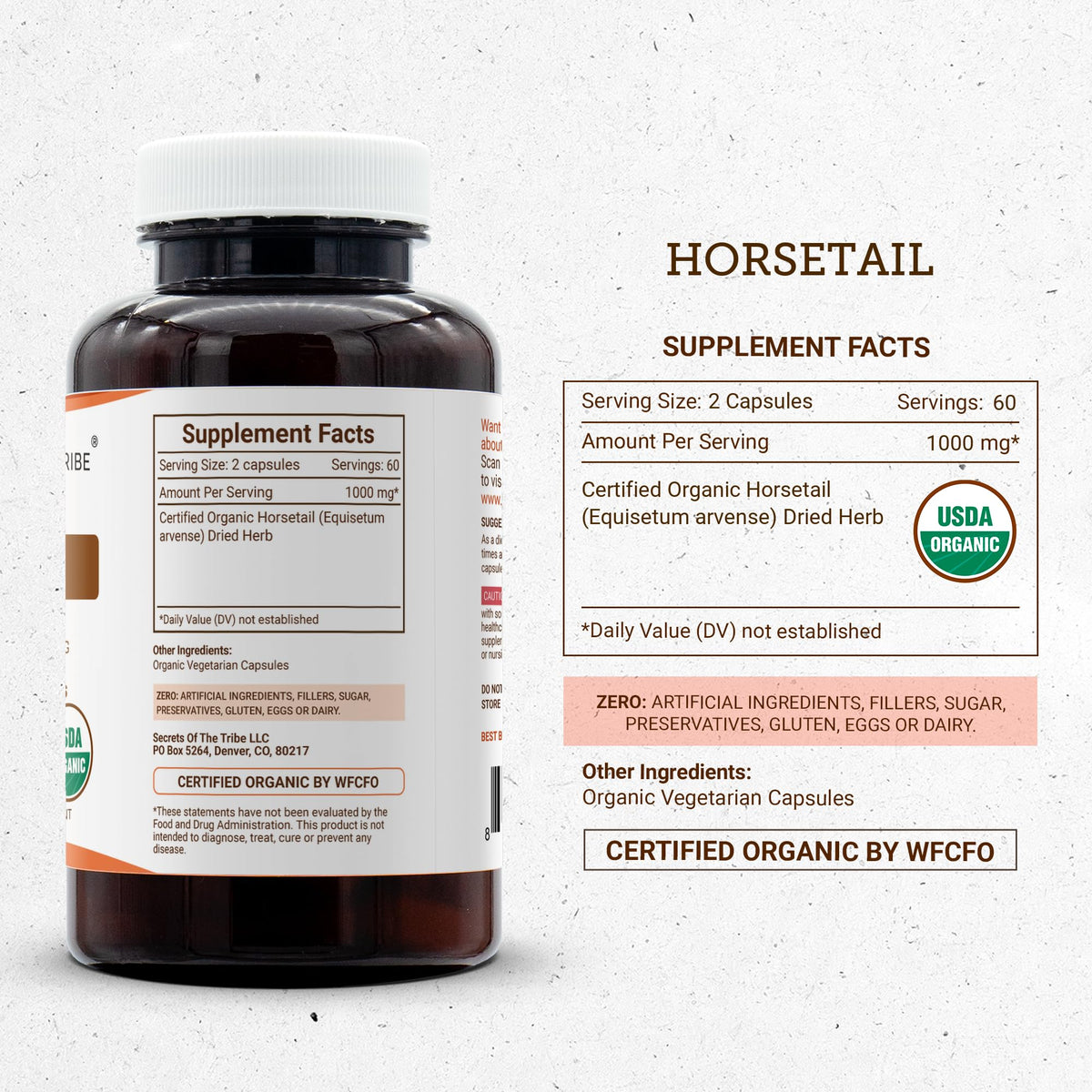 Secrets of the Tribe Horsetail USDA Organic