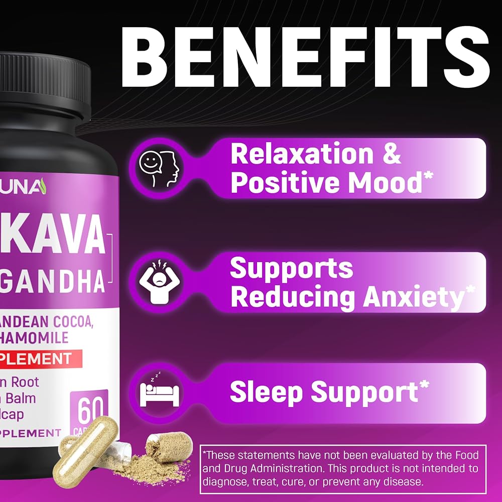 CIVIMUNA Kava Capsules with Ginkgo & Ashwagandha - 120 Capsules - image 5