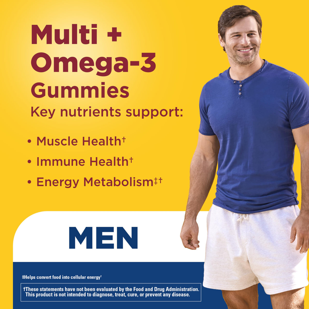 Nature Made Men's Multivitamin + Omega-3 Gummies