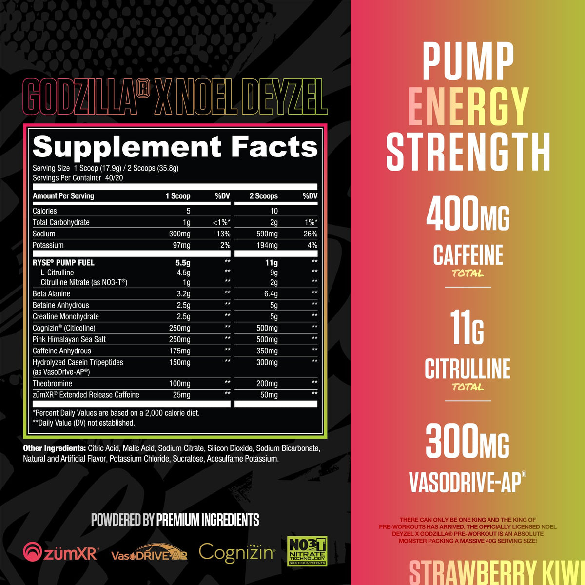 Ryse Godzilla Pre Workout Powder