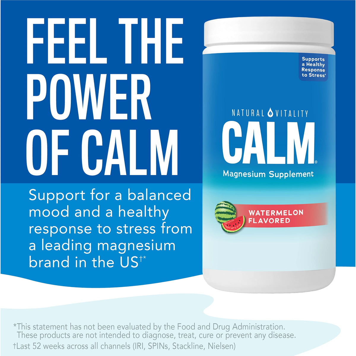 Natural Vitality Calm Magnesium Powder Watermelon - 16 oz - image 2