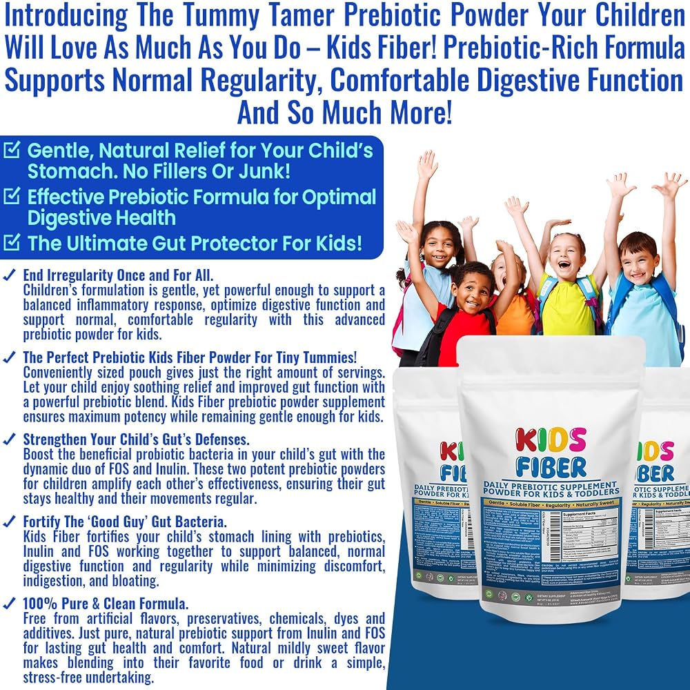 Kidney Restore Kids Fiber Powder for Regularity - 60 Servings - image 2