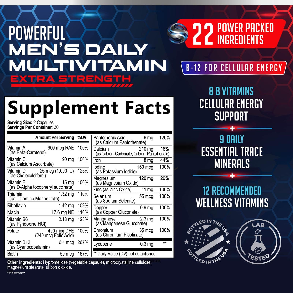 SILVERONYX Multivitamin for Men - 60 Capsules - image 2