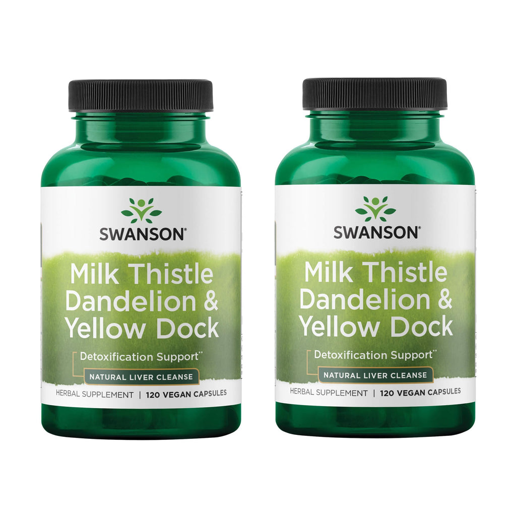 Swanson Milk Thistle, Dandelion and Yellow Dock - 240 Capsules