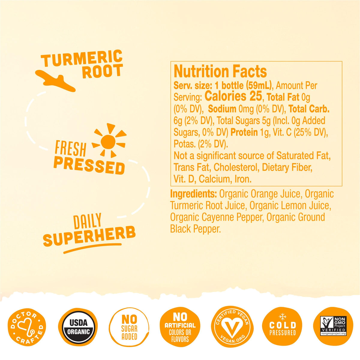 Vive Organic Turmeric Boost Wellness Shot - 12 x 2 fl oz - image 2