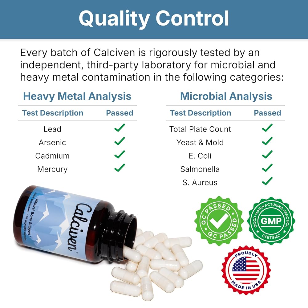 Calciven Natural Bone Support Supplement - 30 Capsules - image 7