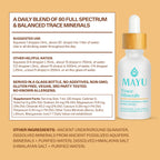 MAYU Trace Mineral Drops - 80+ Full-Spectrum Ionic Minerals for Water