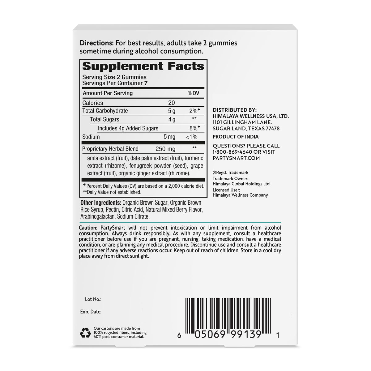 Himalaya PartySmart, Alcohol Breakdown Liver Support for a Better