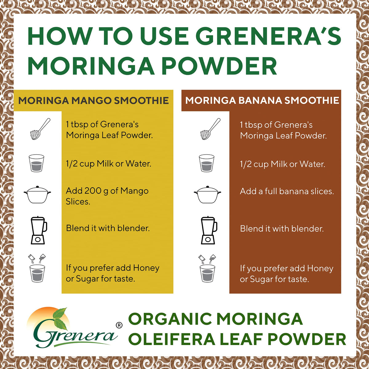 Grenera Organic Moringa Powder - 2.2 lbs (1 kg) - image 7