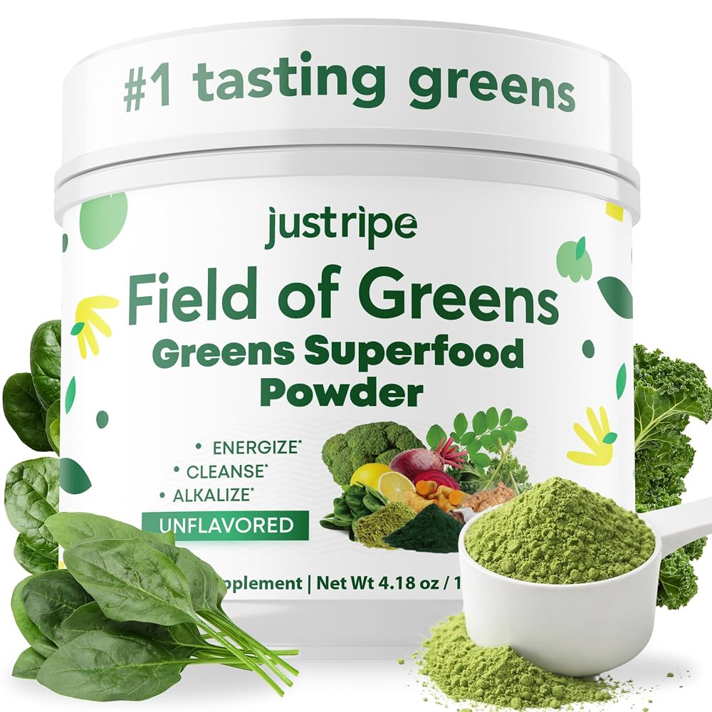 Just Ripe Nutrition Field of Greens Superfood Powder with Organic