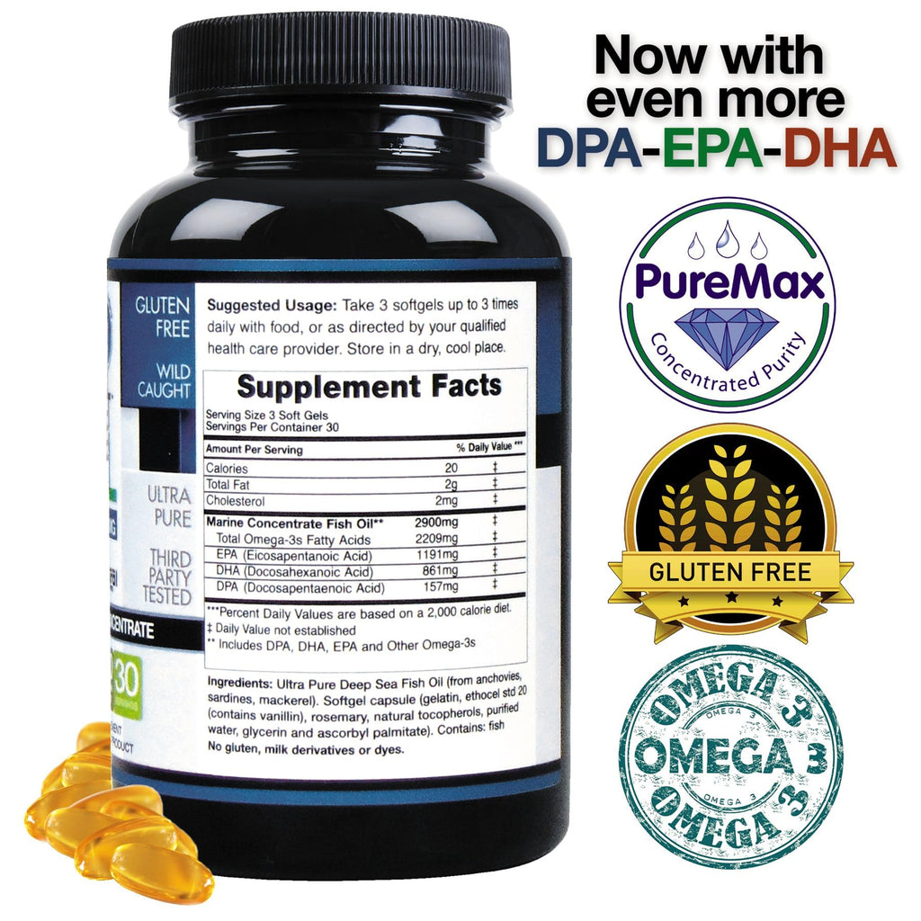 ecostream Naturals Wild Caught Omega 3 Fish Oil 2,900 MG - 90 Softgels - image 4