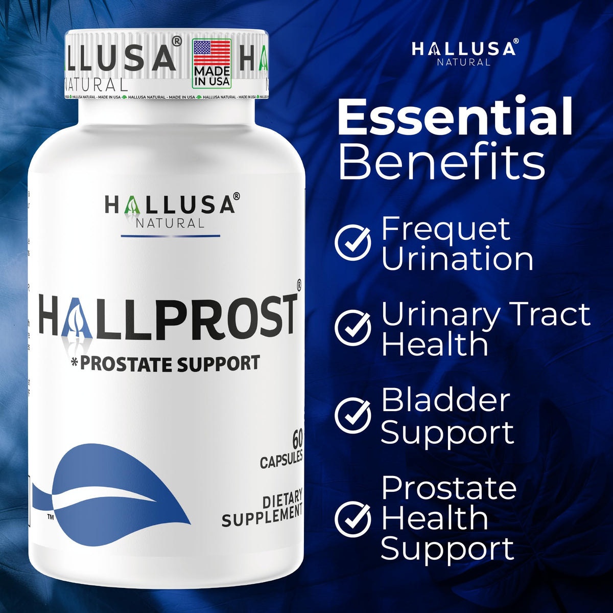 Hallusa Natural Prostate Support - 60 Capsules - image 7