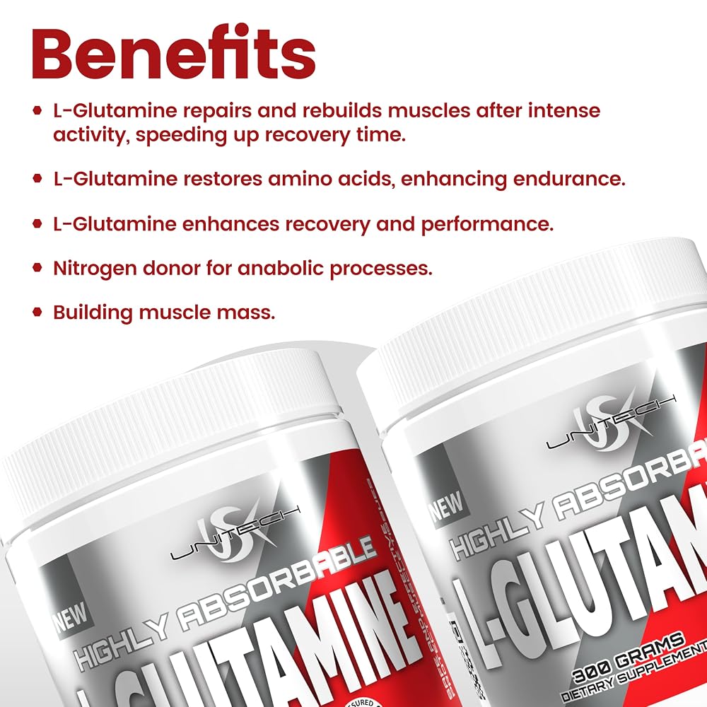 USK L-Glutamine Amino Acid Powder for Muscle Recovery - 300g - image 4