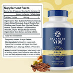 Balanced Vibe Brain Supplement 8 in 1 with Lion's Mane - 90 Capsules - image 4
