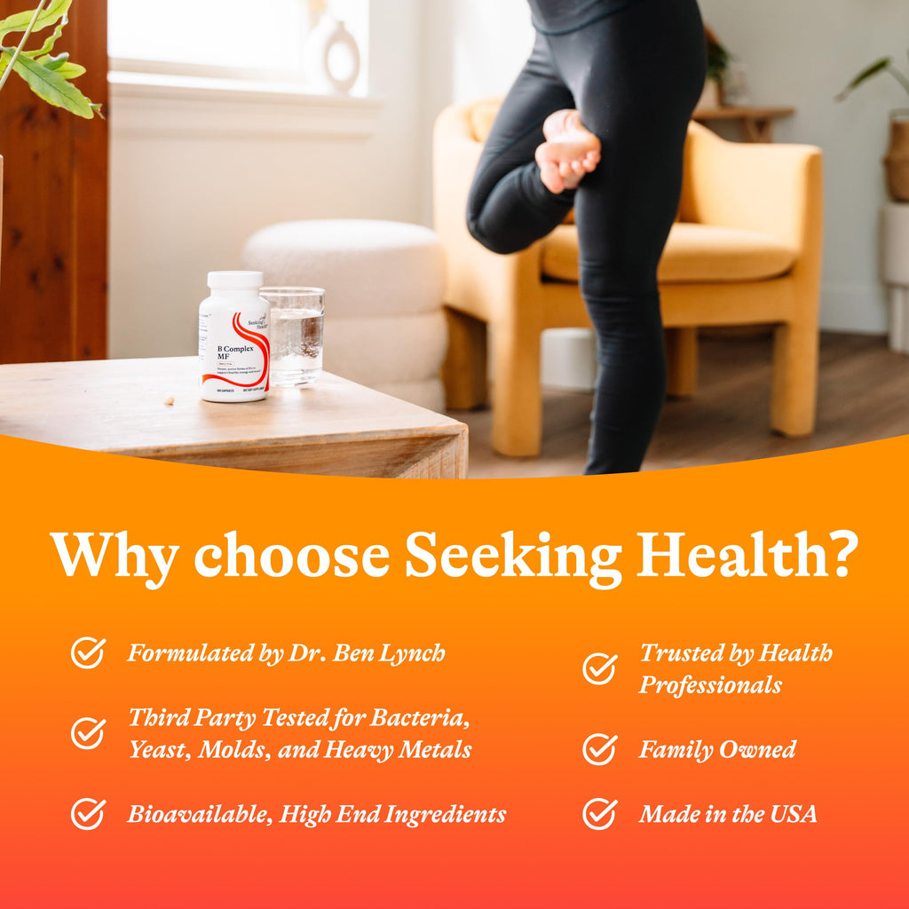 Seeking Health B Complex MF Vitamin B Complex - 100 Capsules - image 7