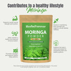 Herbsforever Moringa Oleifera Leaf Powder Supergreen - 230g - image 6