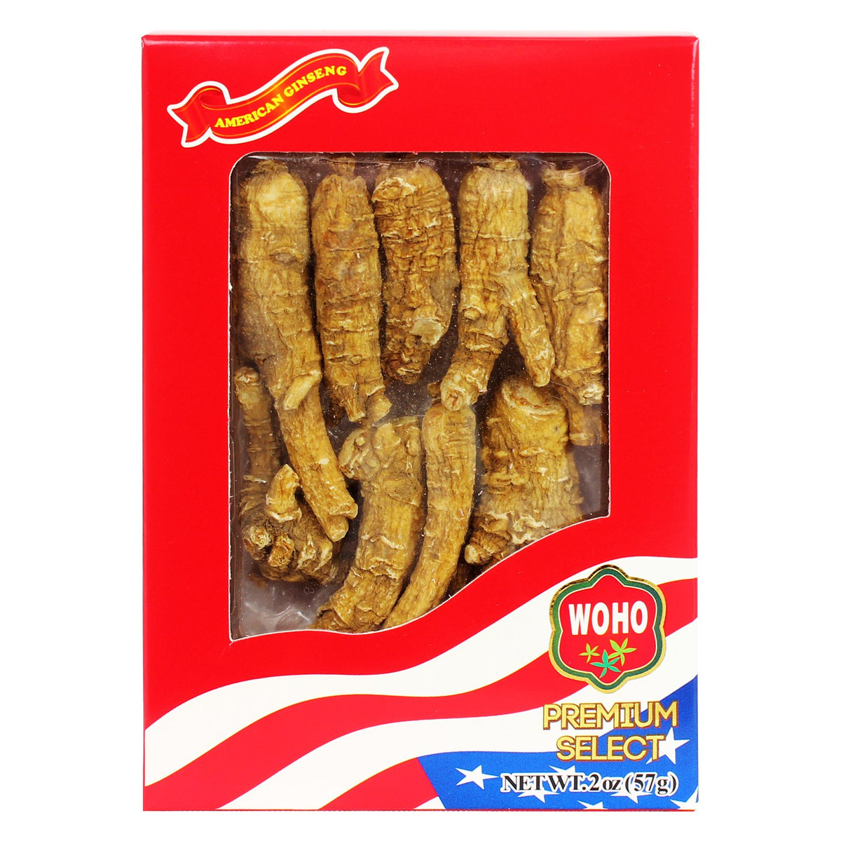 WOHO American Ginseng Half Short Medium - 2 oz