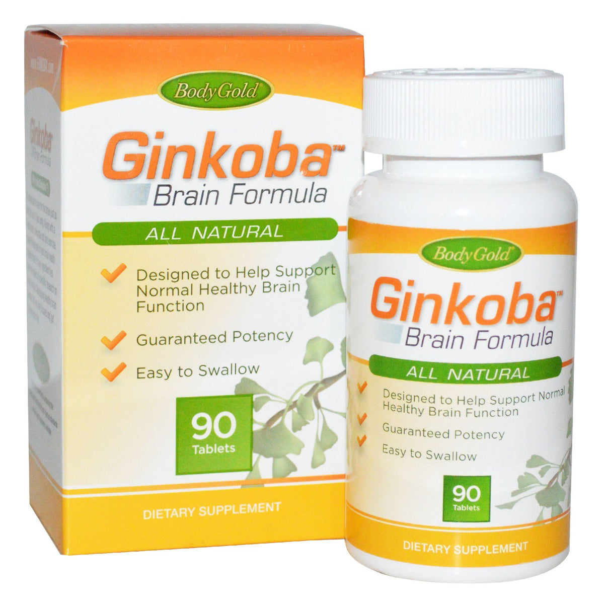 Ginkoba Brain Formula Memory Support - 180 Tablets