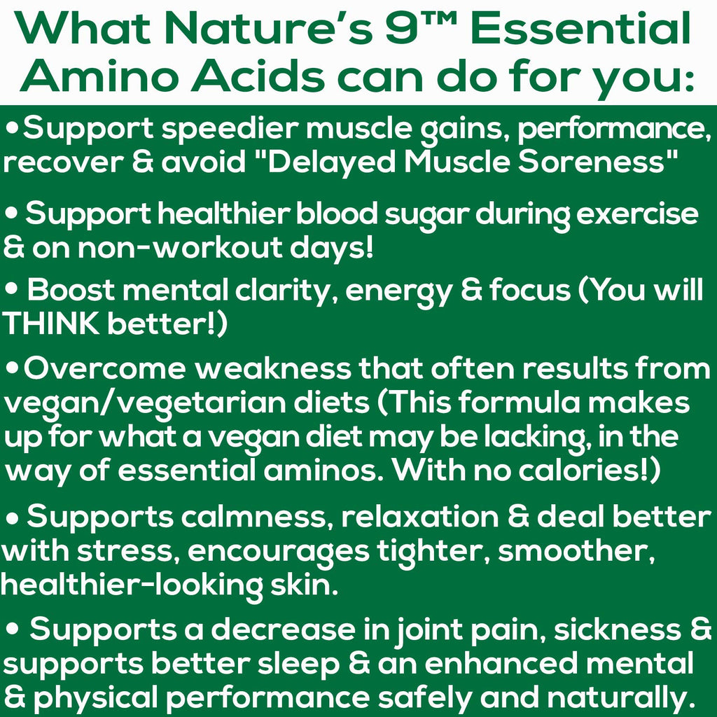 Nature's Path Nutraceuticals Essential Amino Acids 9 EAA Complex - 210 Tablets - image 5