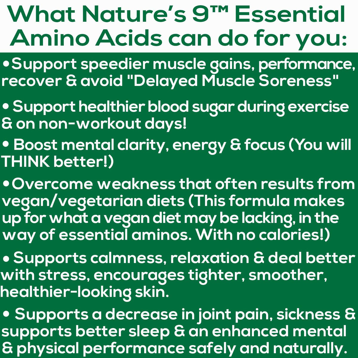Nature's Path Nutraceuticals Essential Amino Acids 9 EAA Complex - 210 Tablets - image 5