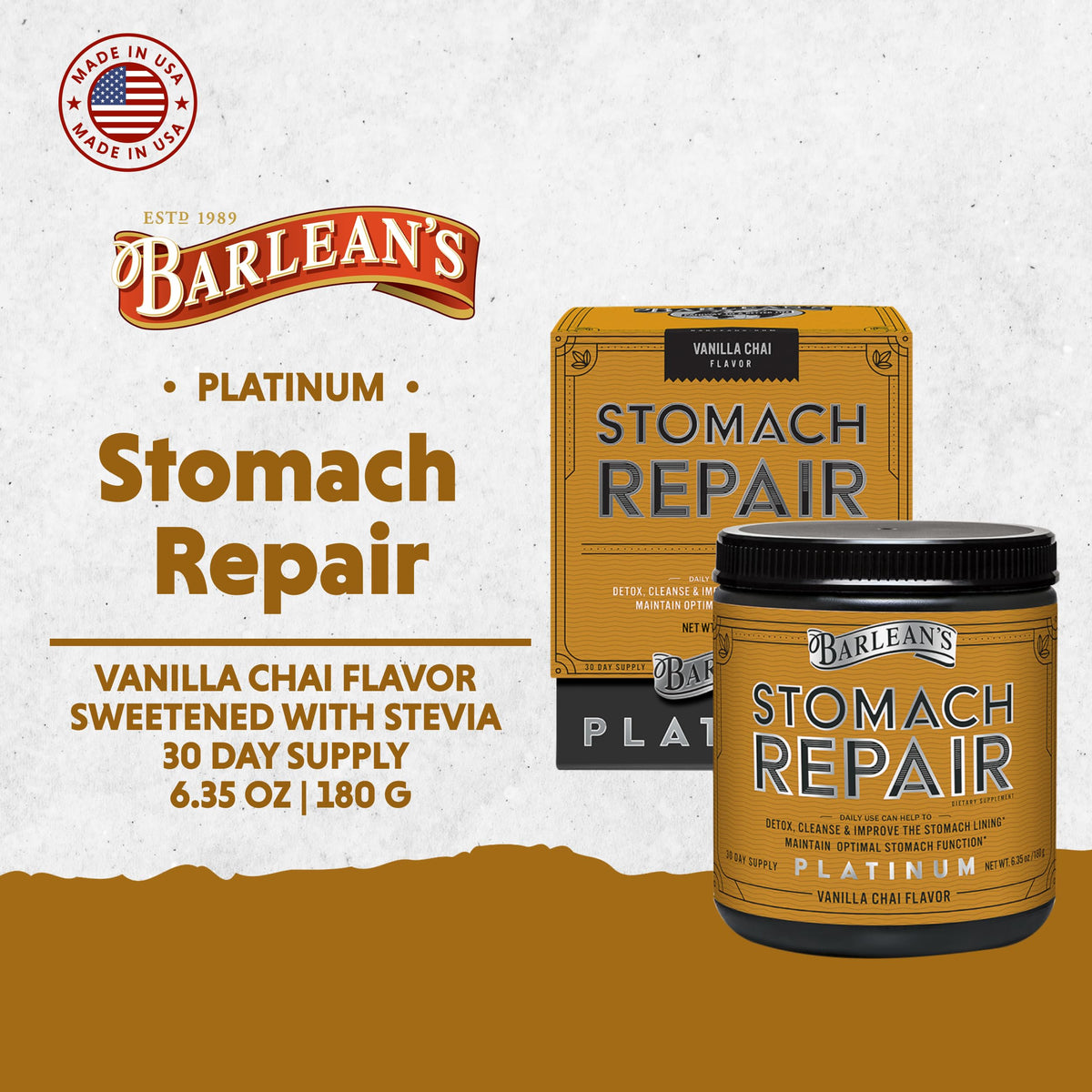 Barlean's Repair Gut Health Powder, Digestive Support