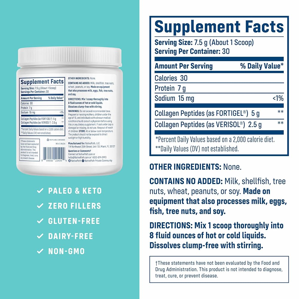 NativePath Joint Health Collagen Powder - 30 Servings - image 5