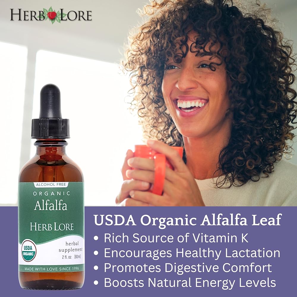 Herb Lore Organic Alfalfa Leaf Tincture