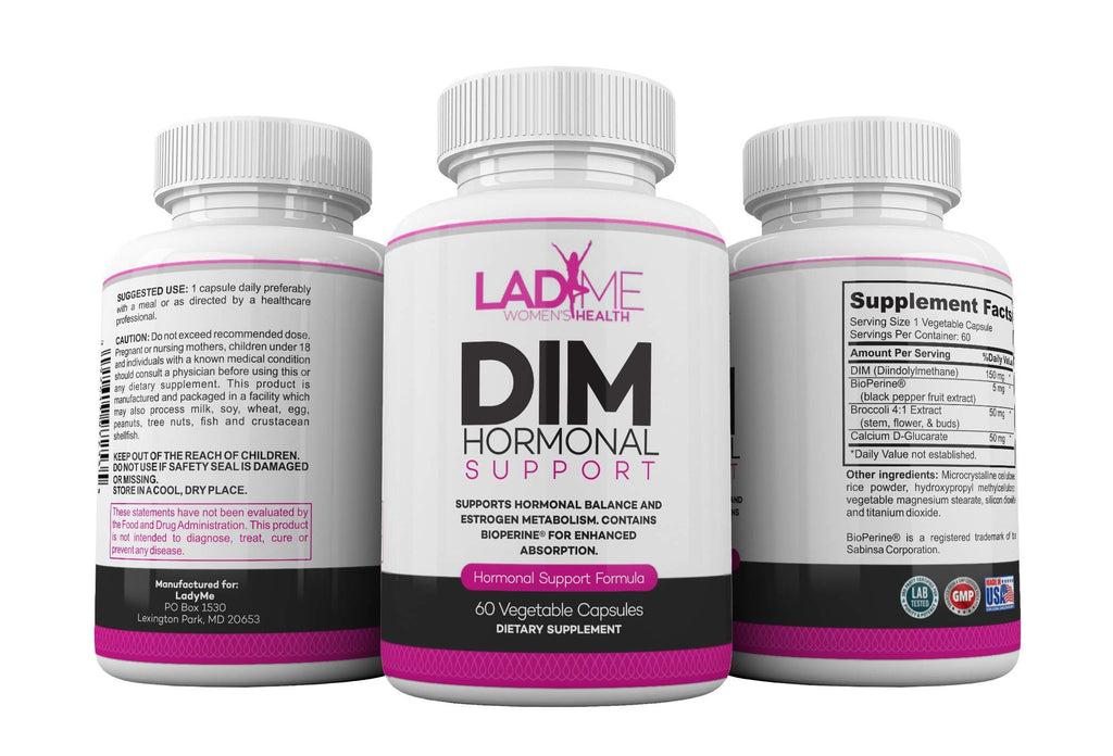 LadyMe DIM Supplement 150mg for Women Hormone Balance - 60 Capsules - image 2
