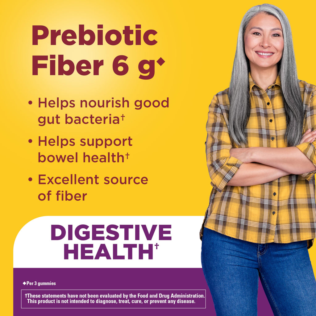 Nature Made Prebiotic Fiber Gummies for Adults and Kids - 90 Gummies - image 3