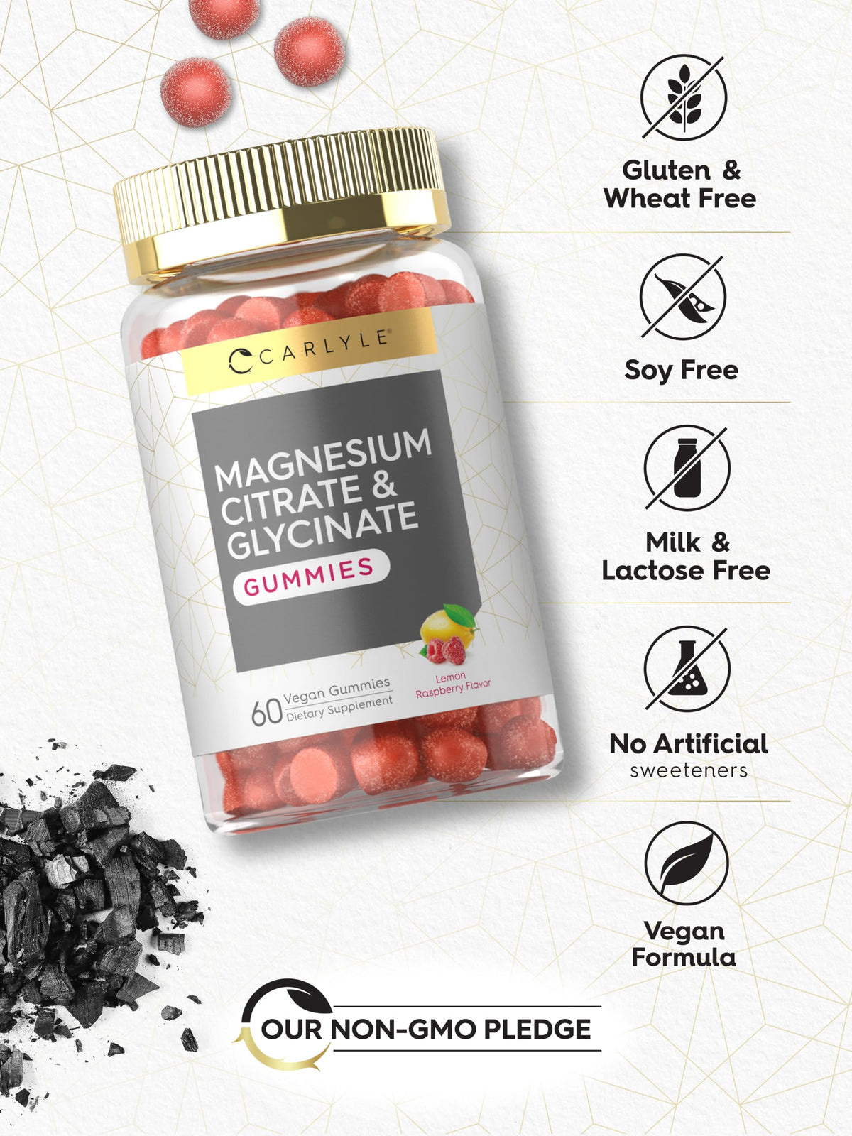 Carlyle Magnesium Citrate Supplement Gummies 960mg - 60 Count - image 5