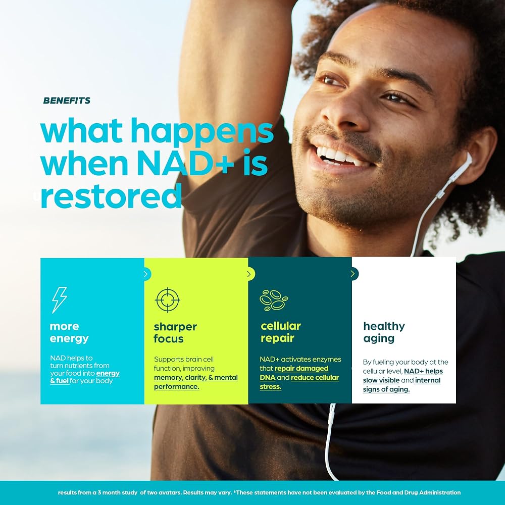 Thinbi Liposomal NAD+ Supplement with Resveratrol & CoQ10 - 60 Capsules - image 4