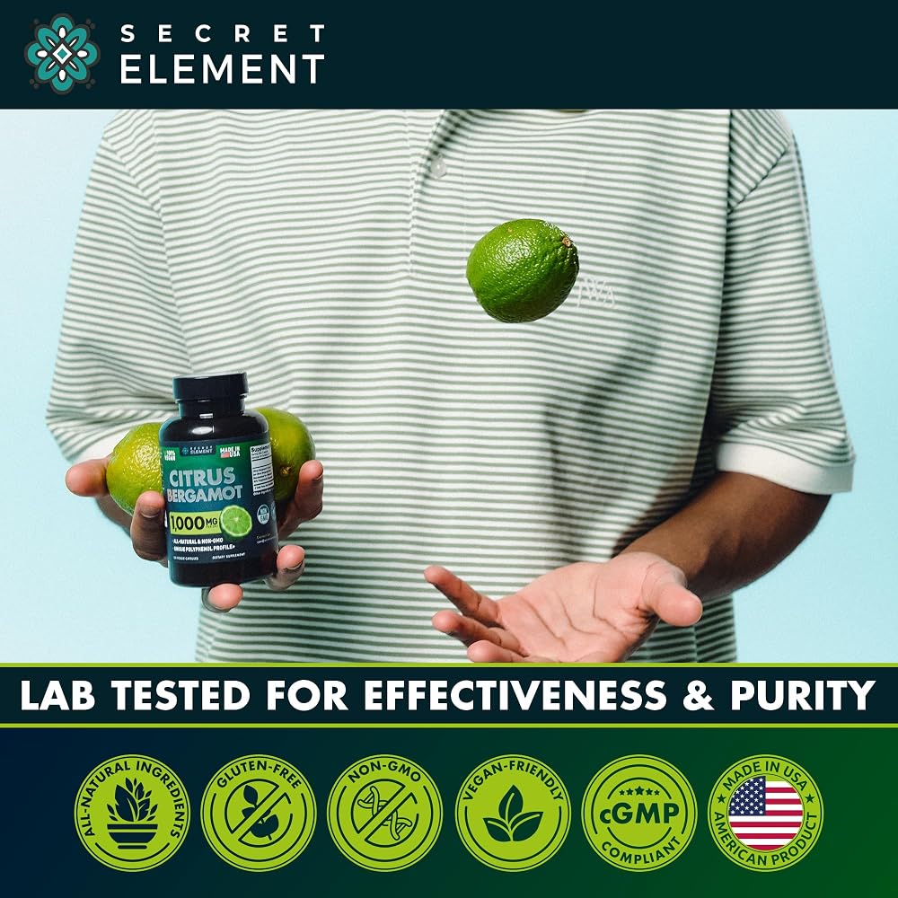Secret Element Citrus Bergamot 1000MG Gummies&Capsules for Women