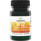 Swanson Vitamin B-12 Methylcobalamin 5000 mcg - 60 Tablets