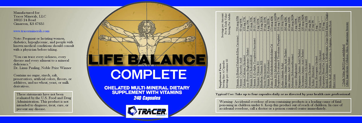 Tracer Minerals Life Balance Complete Multi-Mineral - 240 Capsules - image 3