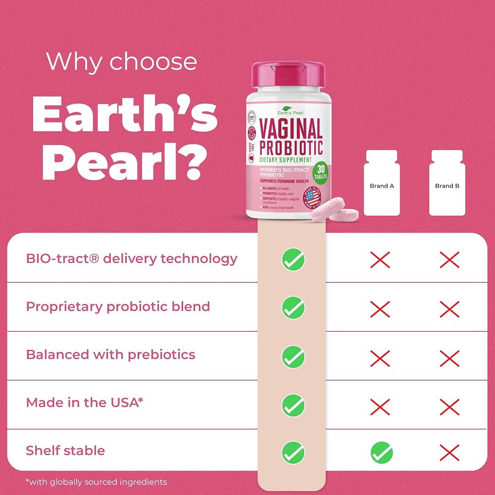 Earth's Pearl Vaginal Probiotics for pH Balance - 30 Tablets - image 6