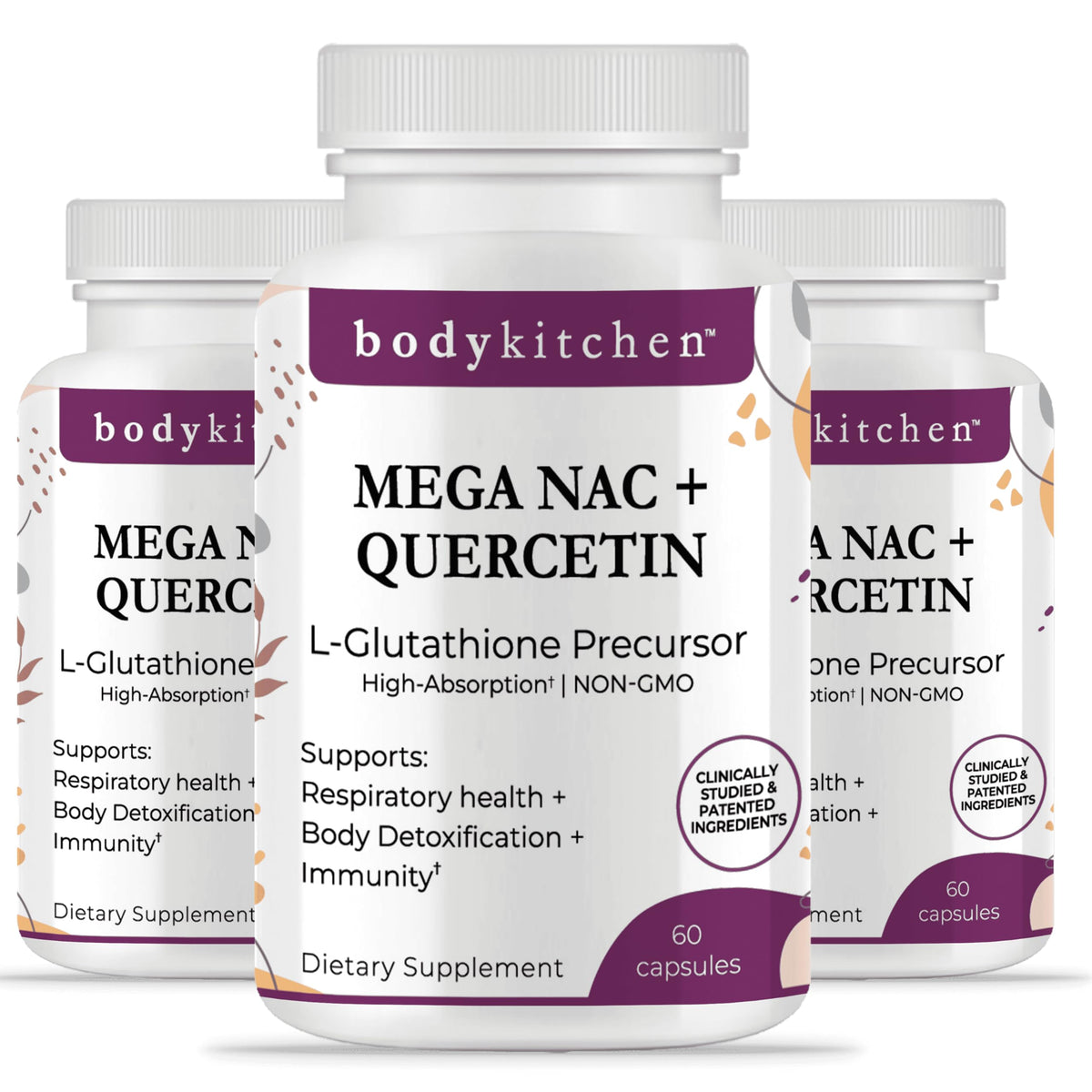 Body Kitchen Mega NAC 600mg N-Acetyl Cysteine with Quercetin