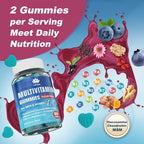 LILICARE Sugar Free Multivitamin Gummies for Men & Women 50