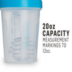 BlenderBottle Classic Loop Top Shaker Bottle 20 oz - Clear/Black - image 2