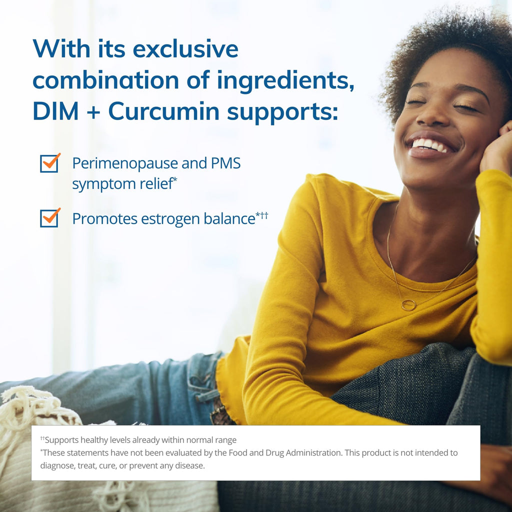EuroMedica DIM + Curcumin Estrogen Metabolism Support - 30 Capsules - image 2