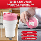 Tilcore Protein Shaker Bottle Collapsible - Food-Grade