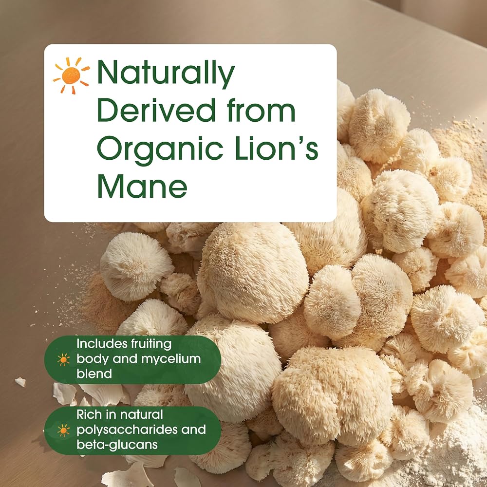 NatureBell Organic Lion's Mane Powder 1,500mg - 1 lb - image 6