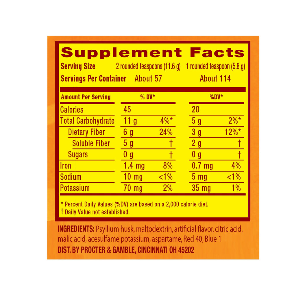 Metamucil Psyllium Fiber Supplement Sugar Free Powder - 114 Doses - image 6