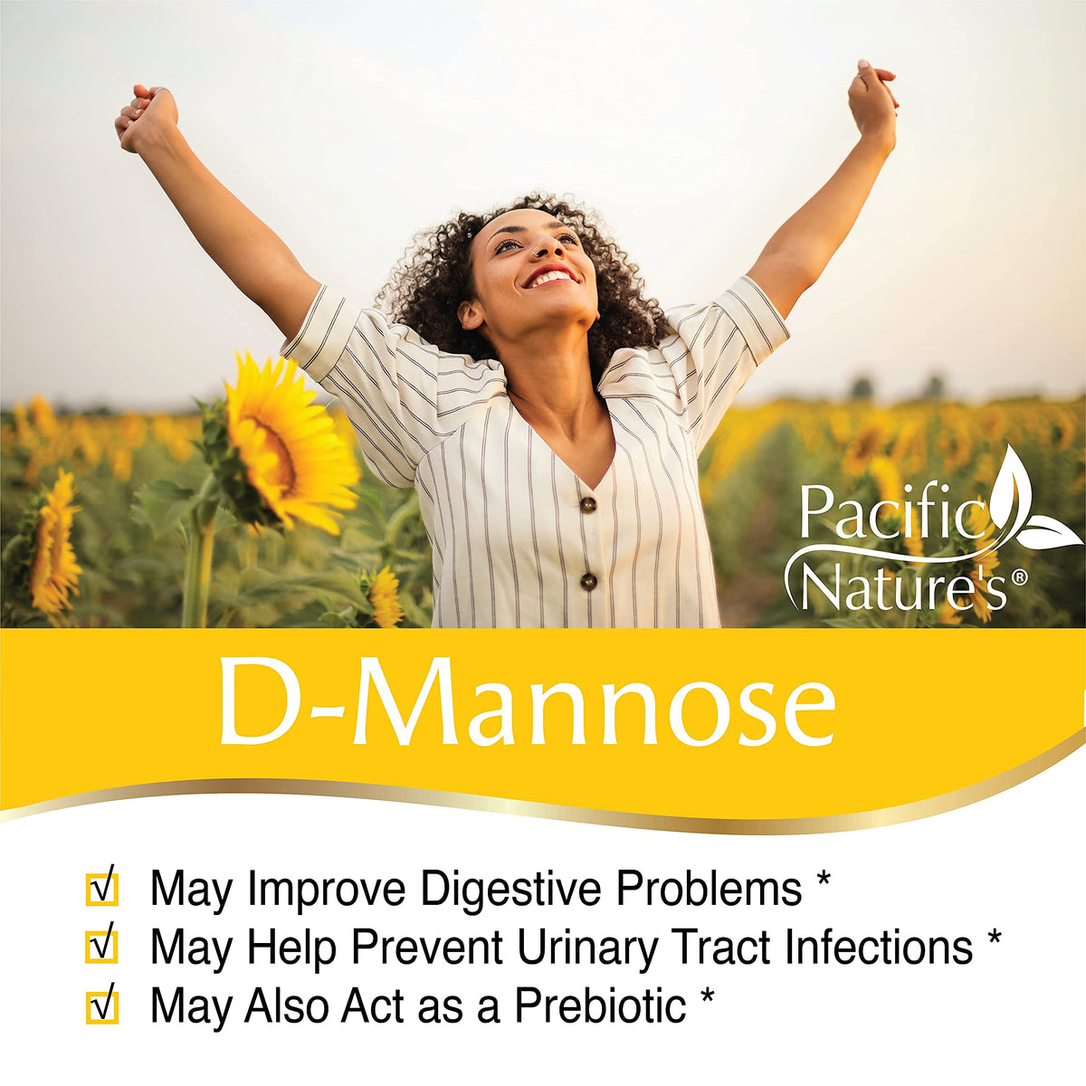 Pacific Nature's D-Mannose 1500mg - 60 Capsules - image 5
