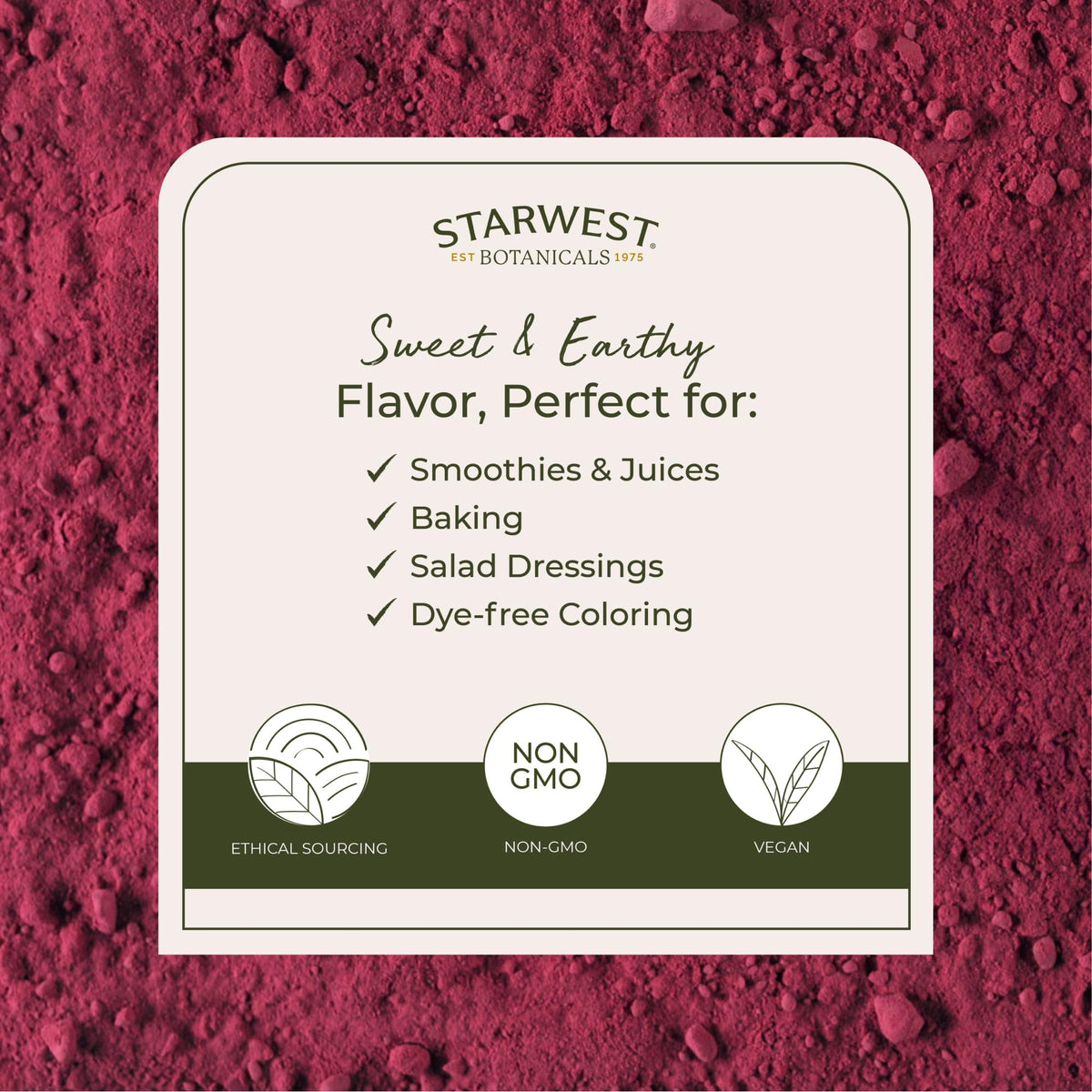 Starwest Botanicals Organic Beet Root Powder - 32 oz - image 3