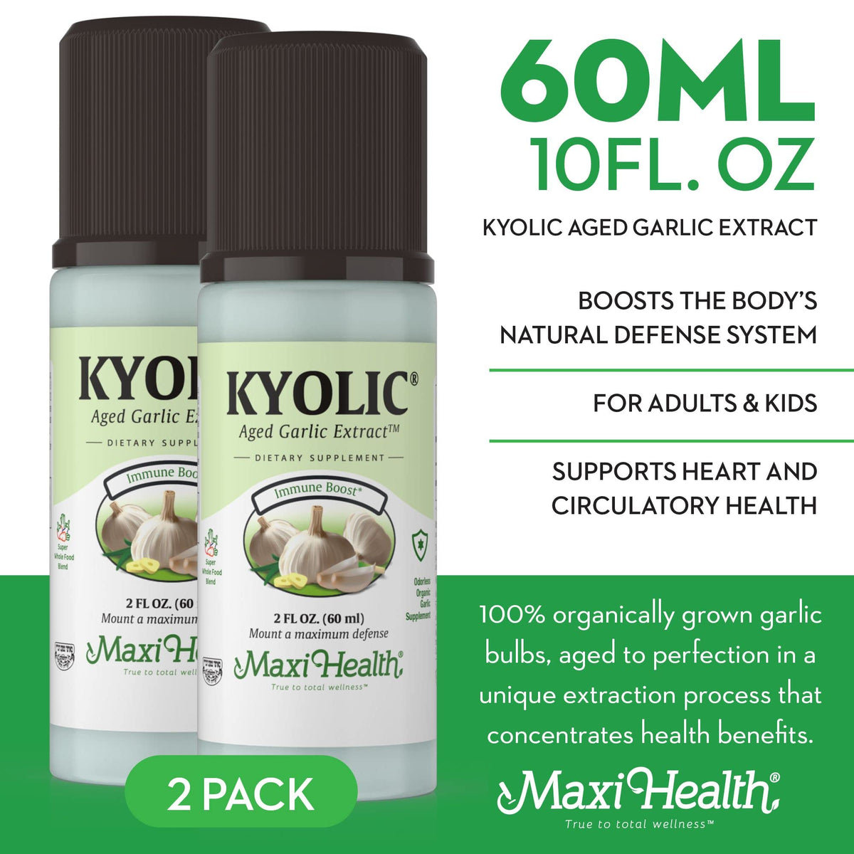Maxi Health Kyolic Aged Garlic Extract Liquid - 4 Fl Oz - image 4