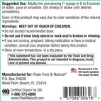 Peak Pure & Natural Greens Powder with Enzymes & Probiotics - 30 Servings - image 3